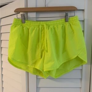 Neon Yellow Women's Shorts